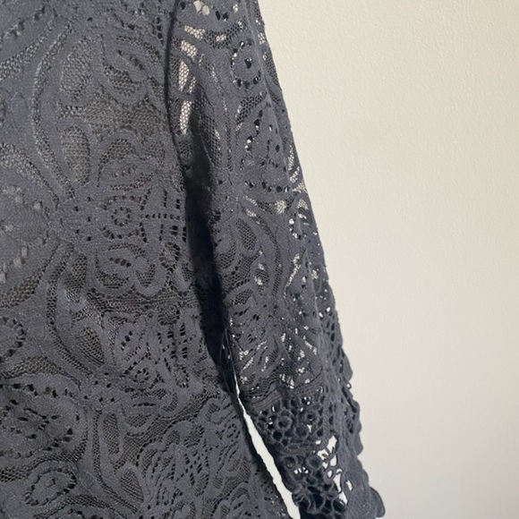 NWT Alfani Floral Lace Crochet Trim Cocktail Dress - Picture 4 of 9